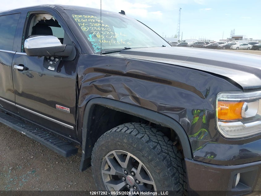 2014 Gmc SIERRA 5.3 K1500 Slt black Lot 111012617292 Vin 3GTU2VEC1EG230810