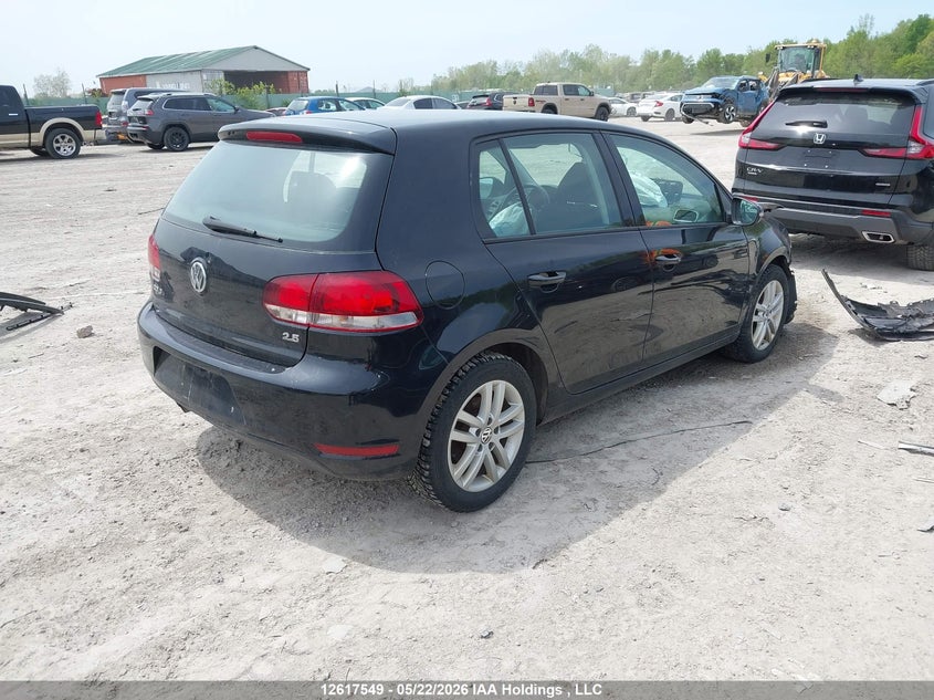 2011 VOLKSWAGEN GOLF HATCHBACK 2.5L I-5 DOHC, VVT, 170HP