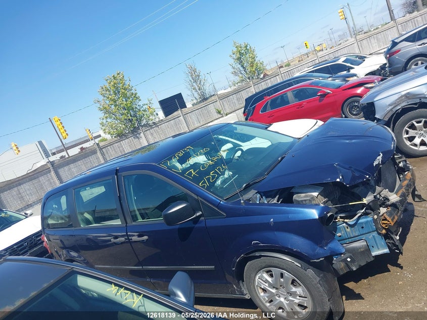 2017 Dodge Caravan 3.6 Grand Se blue Lot 111012618139 Vin 2C4RDGBG1HR651220