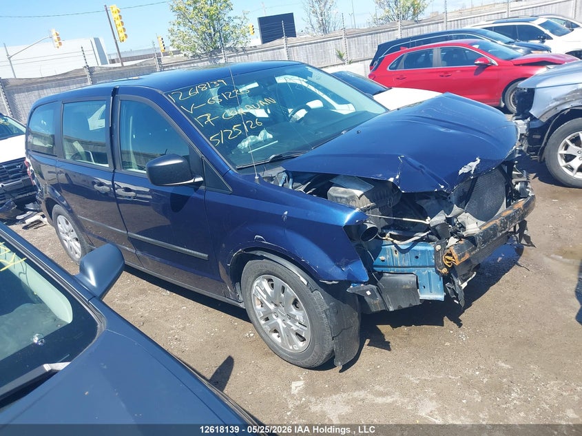 2017 Dodge Caravan 3.6 Grand Se blue Lot 111012618139 Vin 2C4RDGBG1HR651220
