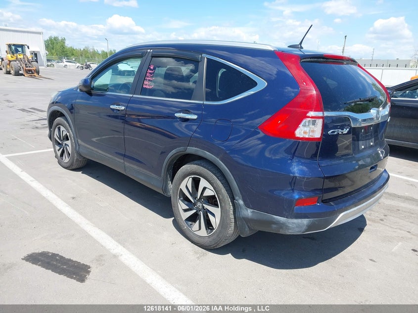 Vin: 5j6rm4h94fl802283, lot: 3017233, honda cr-v touring 20153