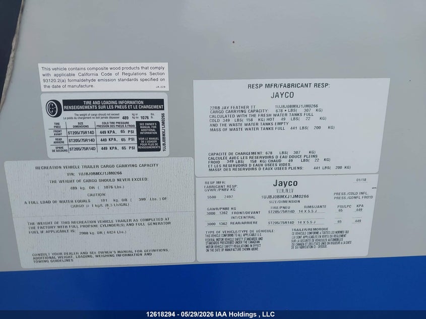 2018 OTHER JAYCO TRAILER N/A