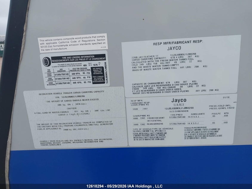 2018 OTHER JAYCO TRAILER N/A