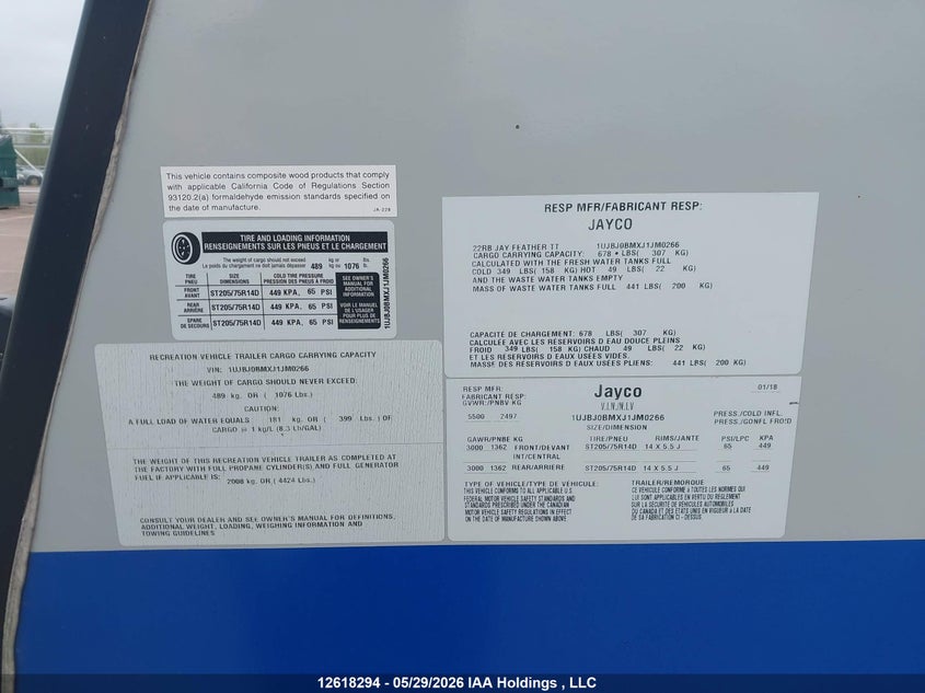 2018 OTHER JAYCO TRAILER N/A