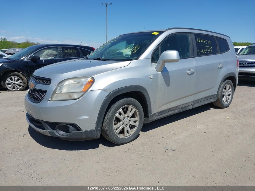 Vin: kl77p2em7ck521319, lot: 3017657, chevrolet orlando 20122