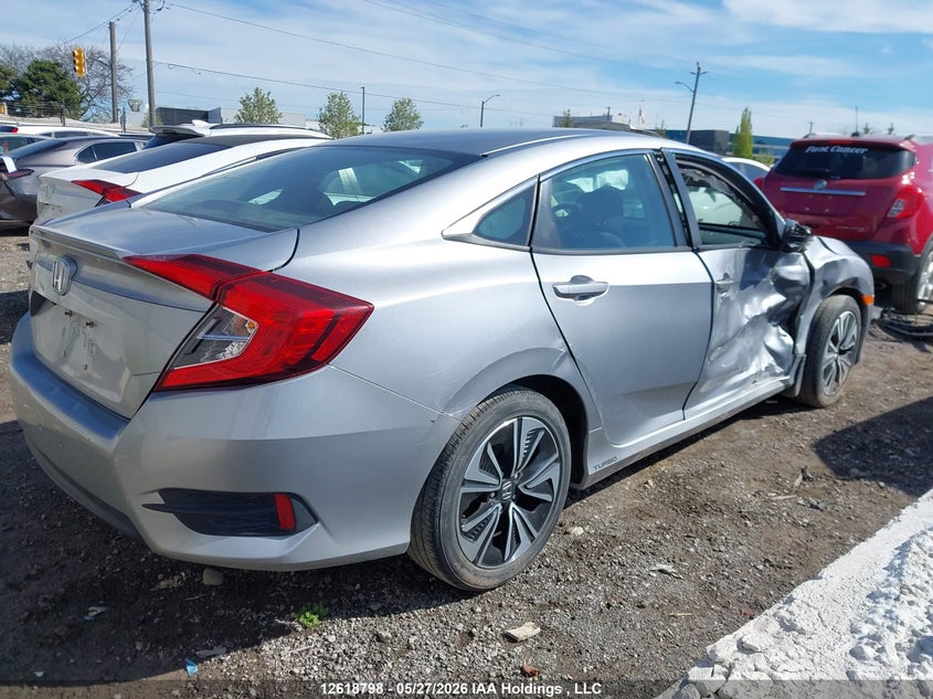 Vin: 2hgfc1f44jh105415, lot: 3017925, honda civic ex 20184