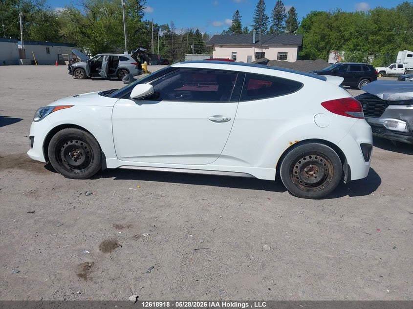 2013 Hyundai Veloster Turbo VIN: KMHTC6AE0DU154378 Lot: 12618918