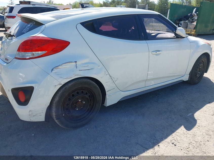 2013 Hyundai Veloster Turbo VIN: KMHTC6AE0DU154378 Lot: 12618918