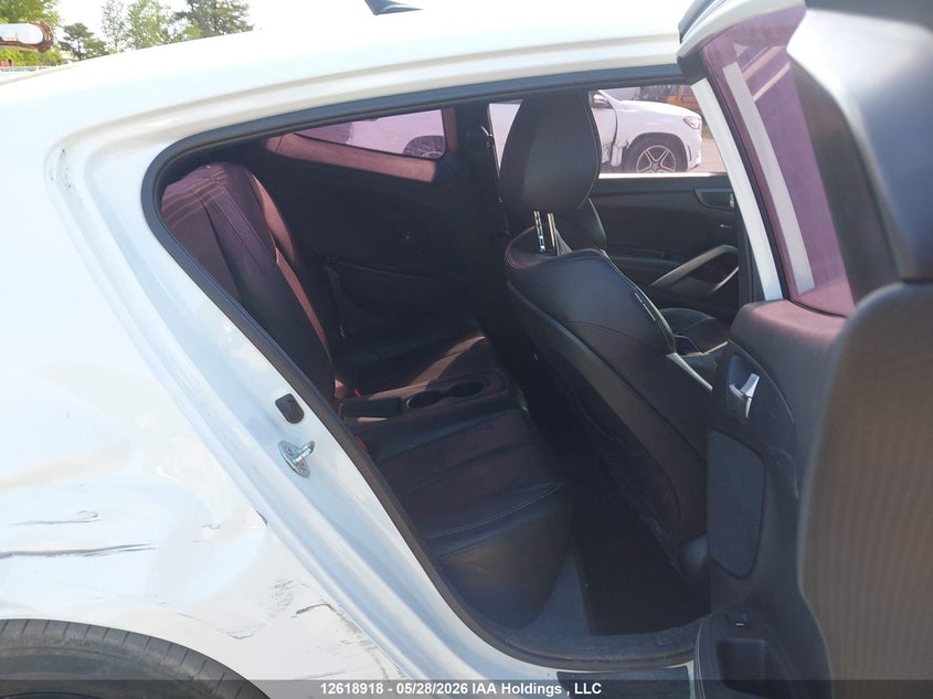 2013 Hyundai Veloster Turbo VIN: KMHTC6AE0DU154378 Lot: 12618918