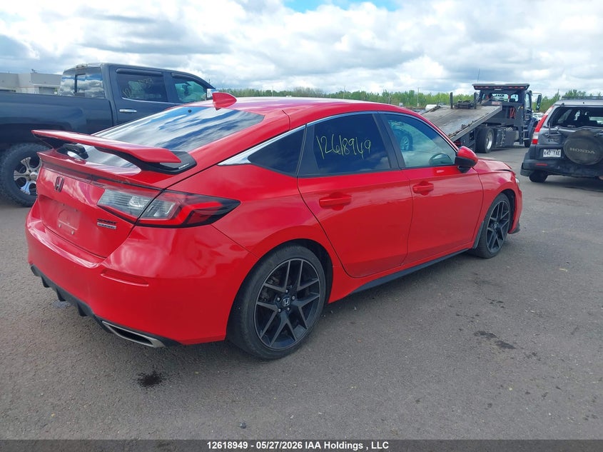 Vin: 19xfl1g87pe400965, lot: 3018085, honda civic sport touring 20234
