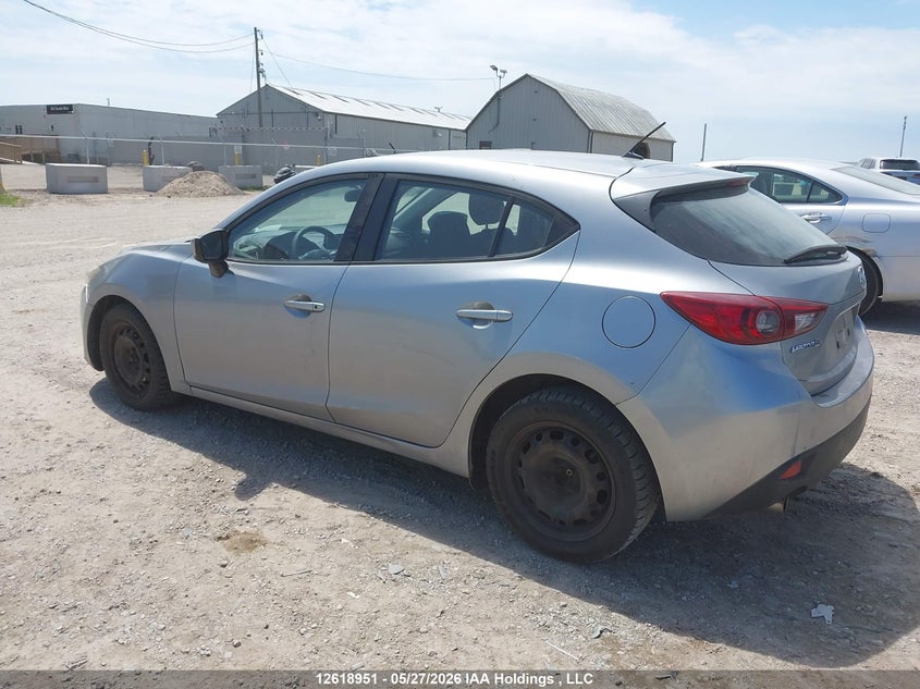 Vin: jm1bm1k77e1105715, lot: 3018090, mazda mazda3 gx-sky 20143