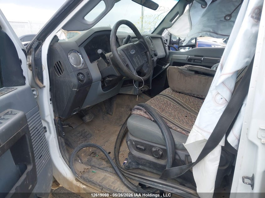 2012 Ford F350 6.2 Xlt White Lot 111012619098 Vin 1FT8W3B64CEA74002
