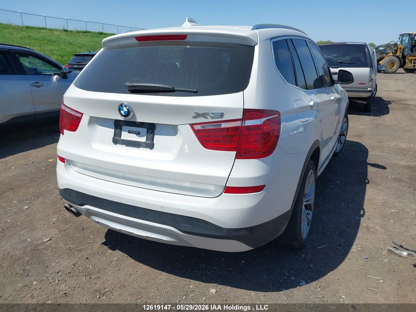 Vin: 5uxwx9c58h0t13020, lot: 3018318, bmw x3 xdrive28i 20174