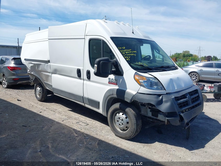 2018 Ram Promaster 3500 High Roof, Всё, IAAI, VIN 3C6URVJG1JE149940