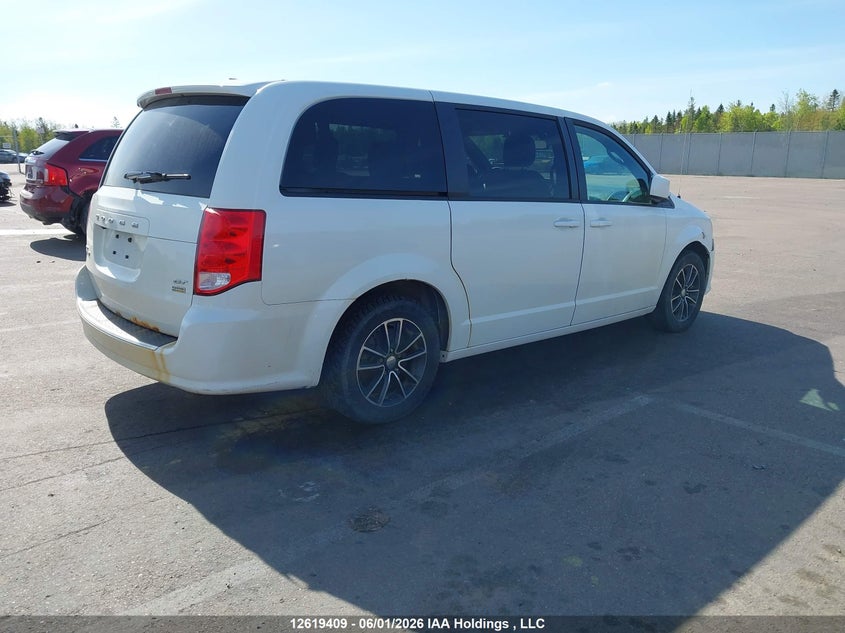 2018 Dodge Caravan 3.6 Grand Gt white Lot 111012619409 Vin 2C4RDGEG1JR307484