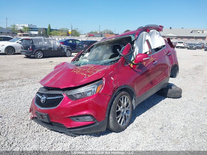 Vin: kl4cj1smxhb040130, lot: 3018722, buick encore sport touring 20172