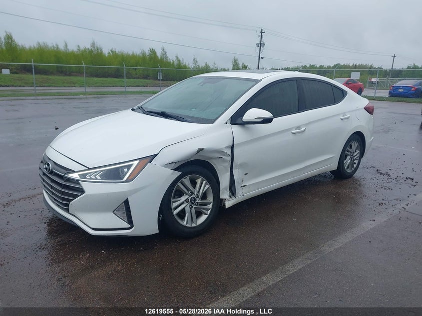 Vin: kmhd84lf0ku837808, lot: 3018731, hyundai elantra preferred 20192