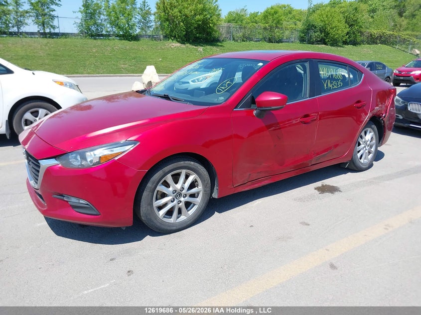 Vin: jm1bn1v70h1143235, lot: 3018879, mazda 3 touring 20172