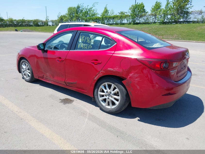 Vin: jm1bn1v70h1143235, lot: 3018879, mazda 3 touring 20173