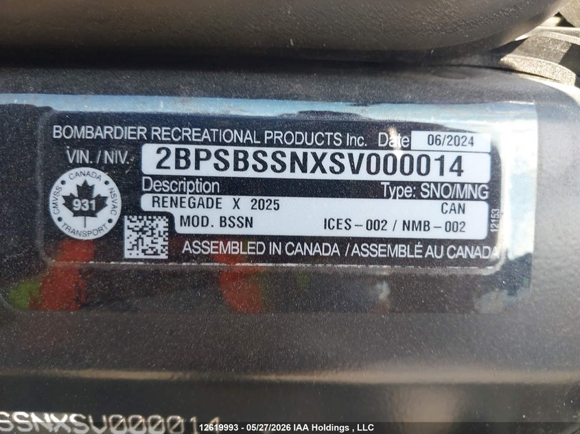 2025 OTHER SKIDOO SKIDOO. N/A N/A