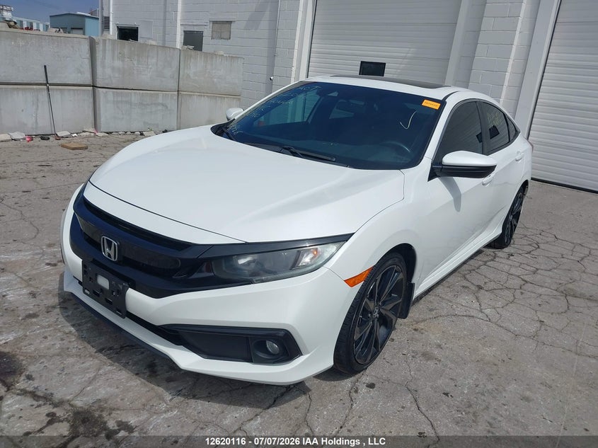 2019 Honda Civic, Theft Recovery, IAAI, VIN 2HGFC2F85KH018410 — photo 2
