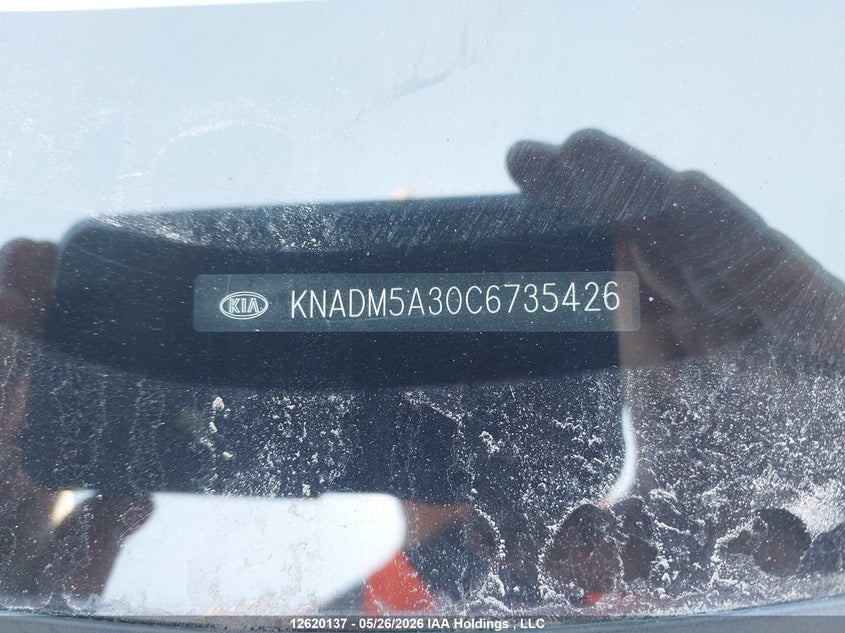 2012 Kia Rio Lx VIN: KNADM5A30C6735426 Lot: 12620137