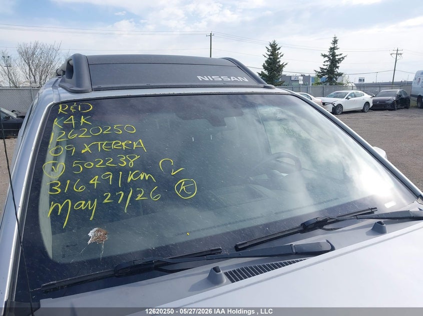 2009 Nissan Xterra Off Road/S/Se VIN: 5N1AN08W29C502238 Lot: 12620250