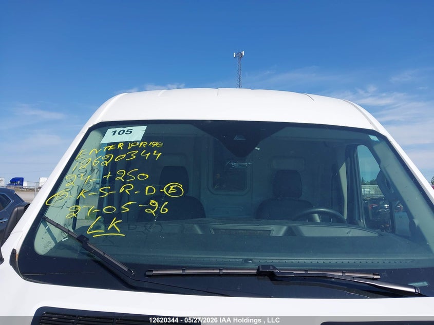 2024 Ford Transit 3.5 T-250 white Lot 111012620344 Vin 1FTBR2C81RKA32629