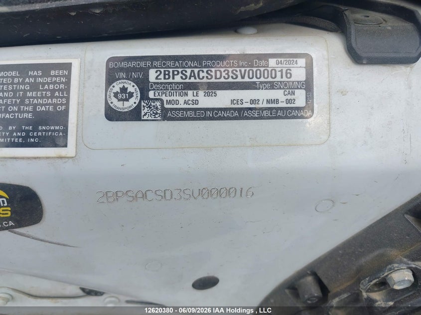 2025 OTHER SKIDOO EXPEDITION N/A N/A