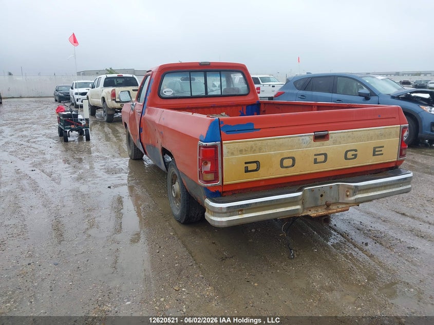 1992 DODGE D/W SERIES COUPE 5.2L V8 FI OHV 16V F2