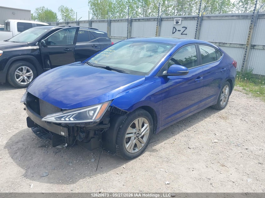 Vin: kmhd84lf2lu054345, lot: 3019948, hyundai elantra preferred with sun and safety package auto ivt 20202