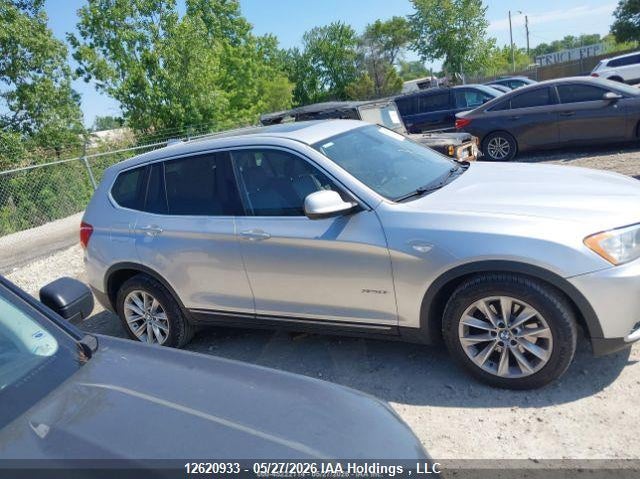 2012 BMW X3 3.0 xDrive35I silver Lot 111012620933 Vin 5UXWX7C5XCL735754