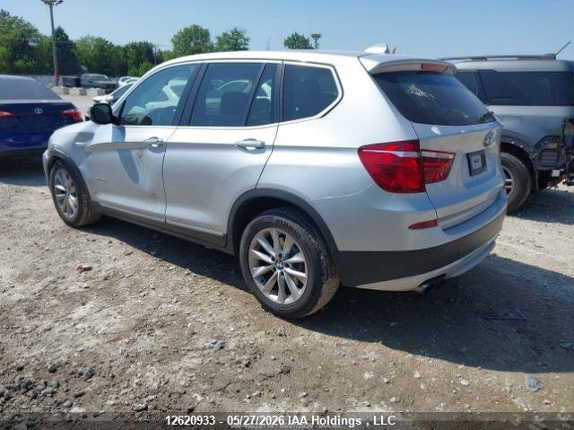 2012 BMW X3 3.0 xDrive35I silver Lot 111012620933 Vin 5UXWX7C5XCL735754