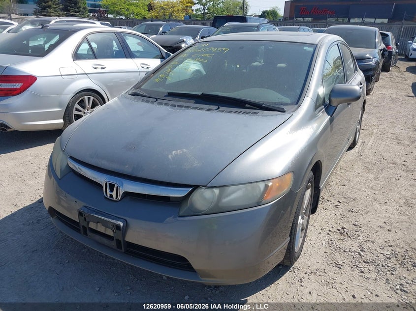 2006 Honda Civic, Правий зад, IAAI, VIN 2HGFA15866H026877 — фото 2