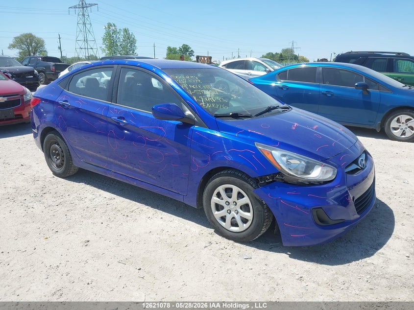 Vin: kmhct4ae8eu595651, lot: 3020391, hyundai accent gl 2014 img_1