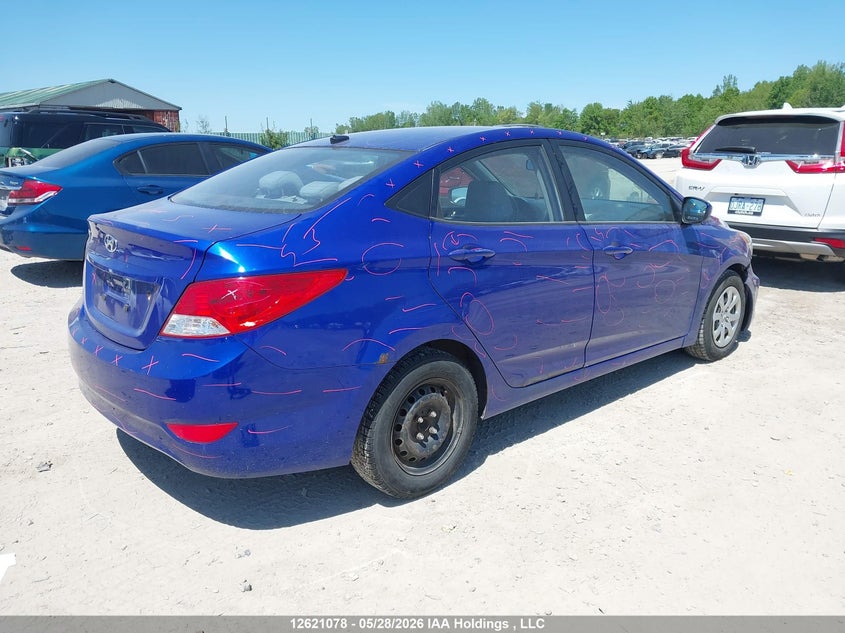 Vin: kmhct4ae8eu595651, lot: 3020391, hyundai accent gl 20144