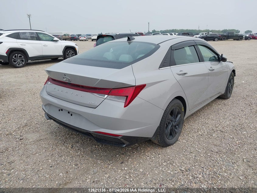 Vin: kmhln4aj4nu017019, lot: 3020451, hyundai elantra hybrid ultimate with two-tone interior 20224