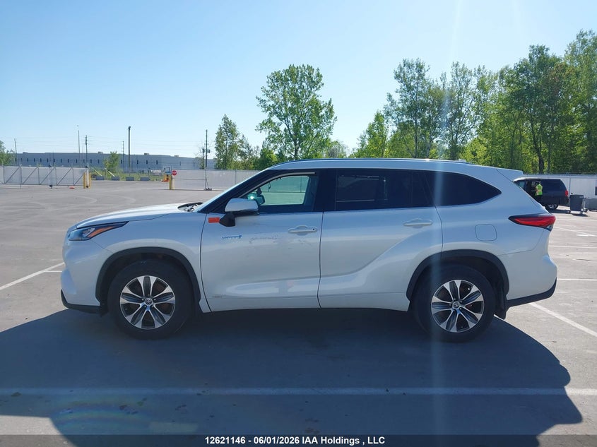 2021 Toyota Highlander Hybrid Xle VIN: 5TDGBRCH6MS524304 Lot: 12621146