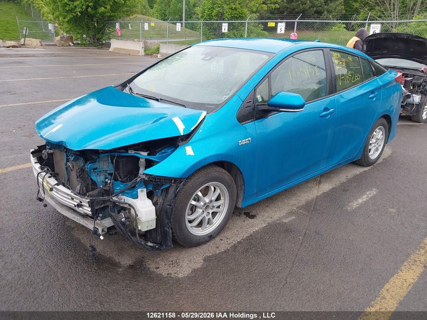 Vin: jtdkamfp2m3164260, lot: 3020475, toyota prius prime upgrade 20212