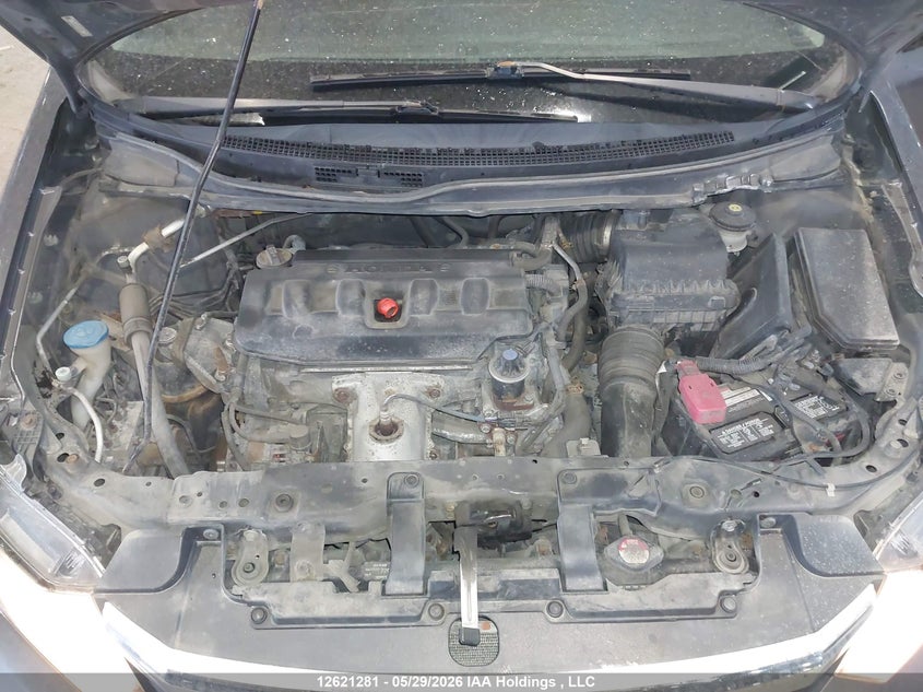 2012 Honda Civic 1.8 Lx grey Lot 111012621281 Vin 2HGFB2F40CH052868
