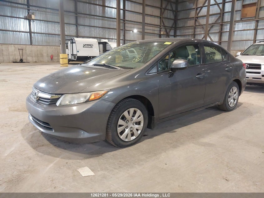 Vin: 2hgfb2f40ch052868, lot: 3020603, honda civic lx 20122