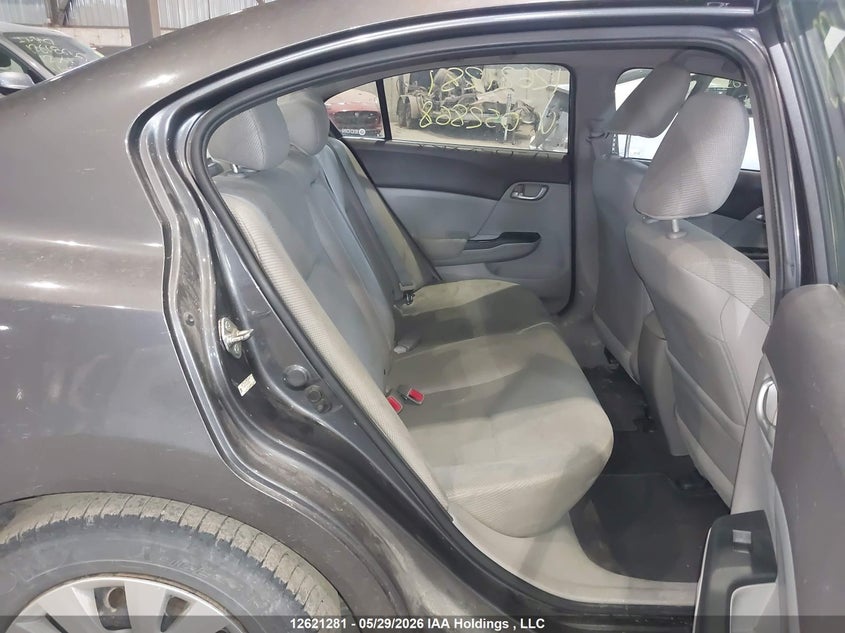 2012 Honda Civic 1.8 Lx grey Lot 111012621281 Vin 2HGFB2F40CH052868