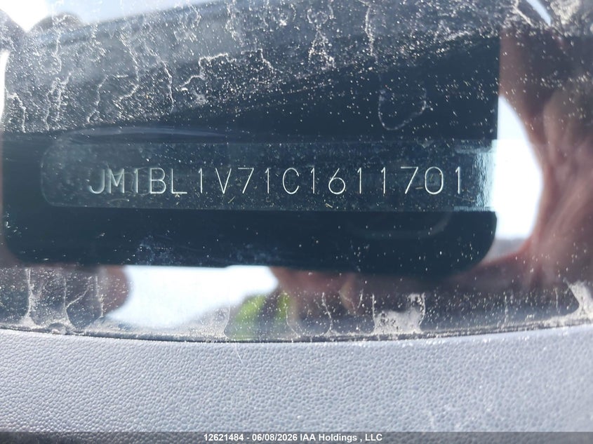 2012 Mazda 3 I VIN: JM1BL1V71C1611701 Lot: 12621484