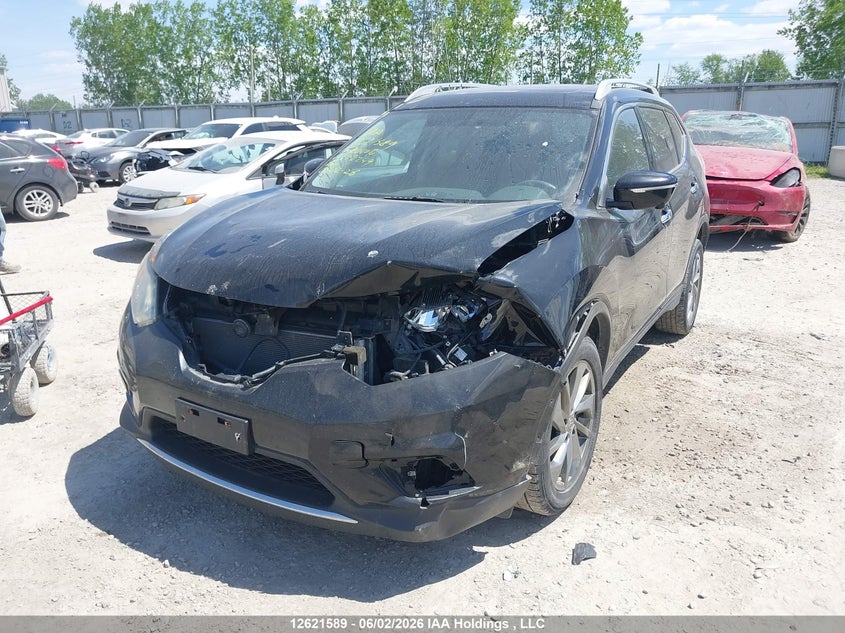 2015 Nissan Rogue S/Sl/Sv, Front, IAAI, VIN 5N1AT2MV1FC872249 — photo 2