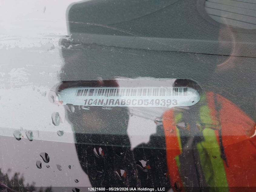 2012 Jeep Patriot Sport/North VIN: 1C4NJRAB9CD549393 Lot: 12621600