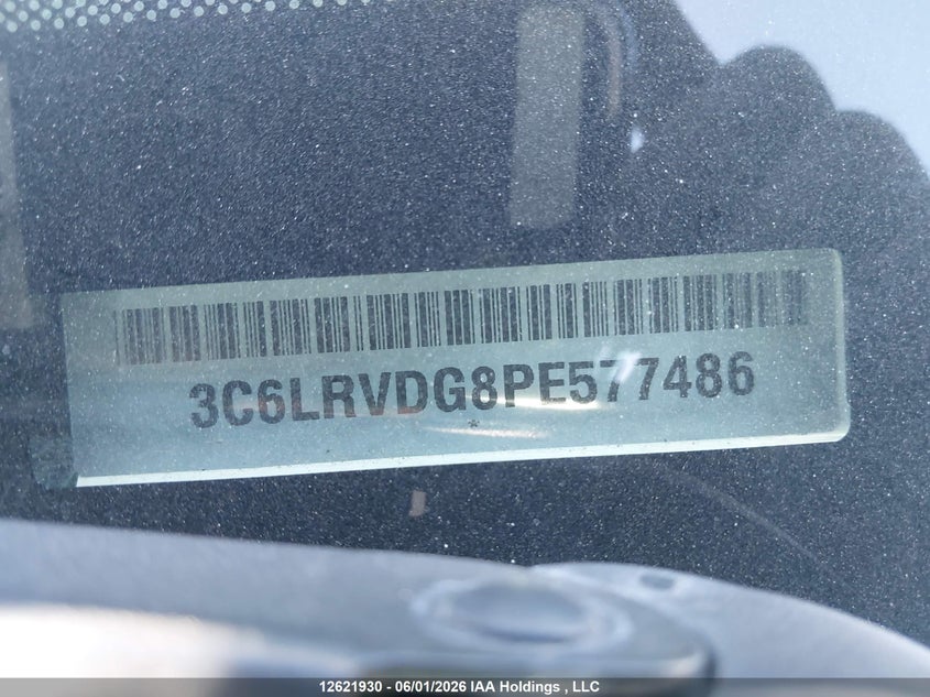 2023 Ram Promaster 2500 2500 High VIN: 3C6LRVDG8PE577486 Lot: 12621930
