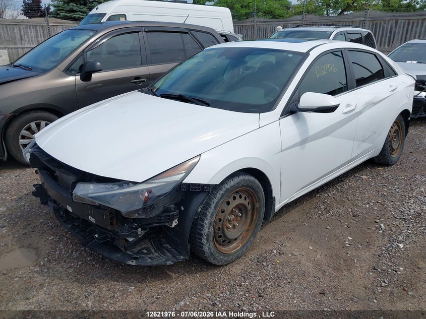 Vin: kmhln4aj9mu004393, lot: 3021334, hyundai elantra hybrid ultimate/ultimate with two-tone interior 20212