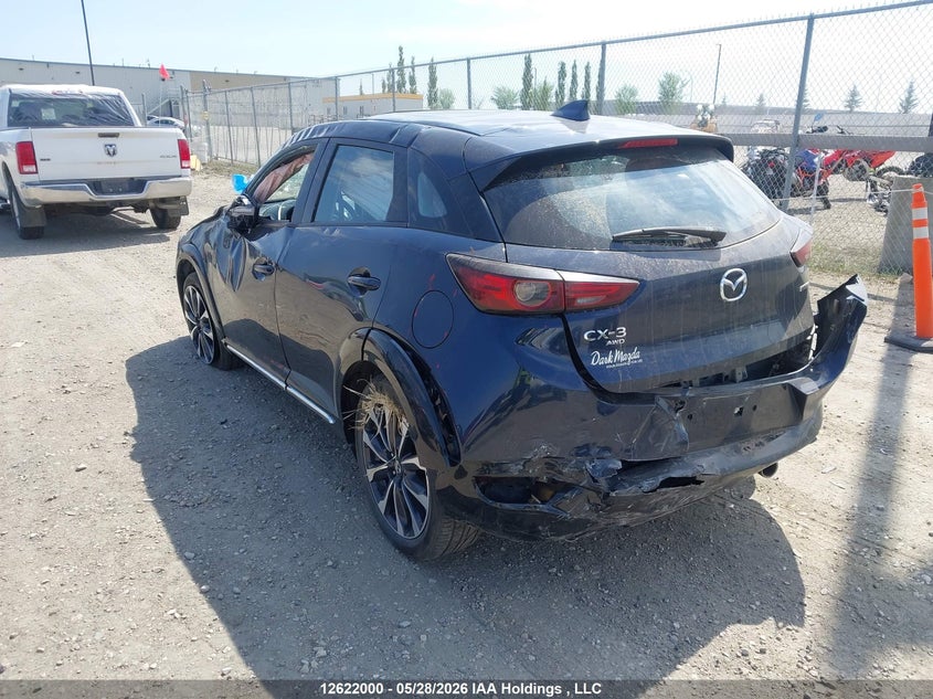 Vin: jm1dkfd7xn1602041, lot: 3021359, mazda cx-3 grand touring 20223