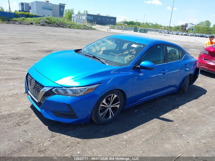 Vin: 3n1ab8cv3ly292048, lot: 3021511, nissan sentra sv 20202
