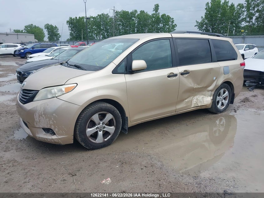 2011 Toyota Sienna, Лівий бік, IAAI, VIN 5TDZK3DC5BS113417 — фото 2